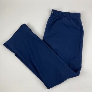 Greys Anatomy Signature Scrub Pants Womens Medium Blue Drawstring Pockets